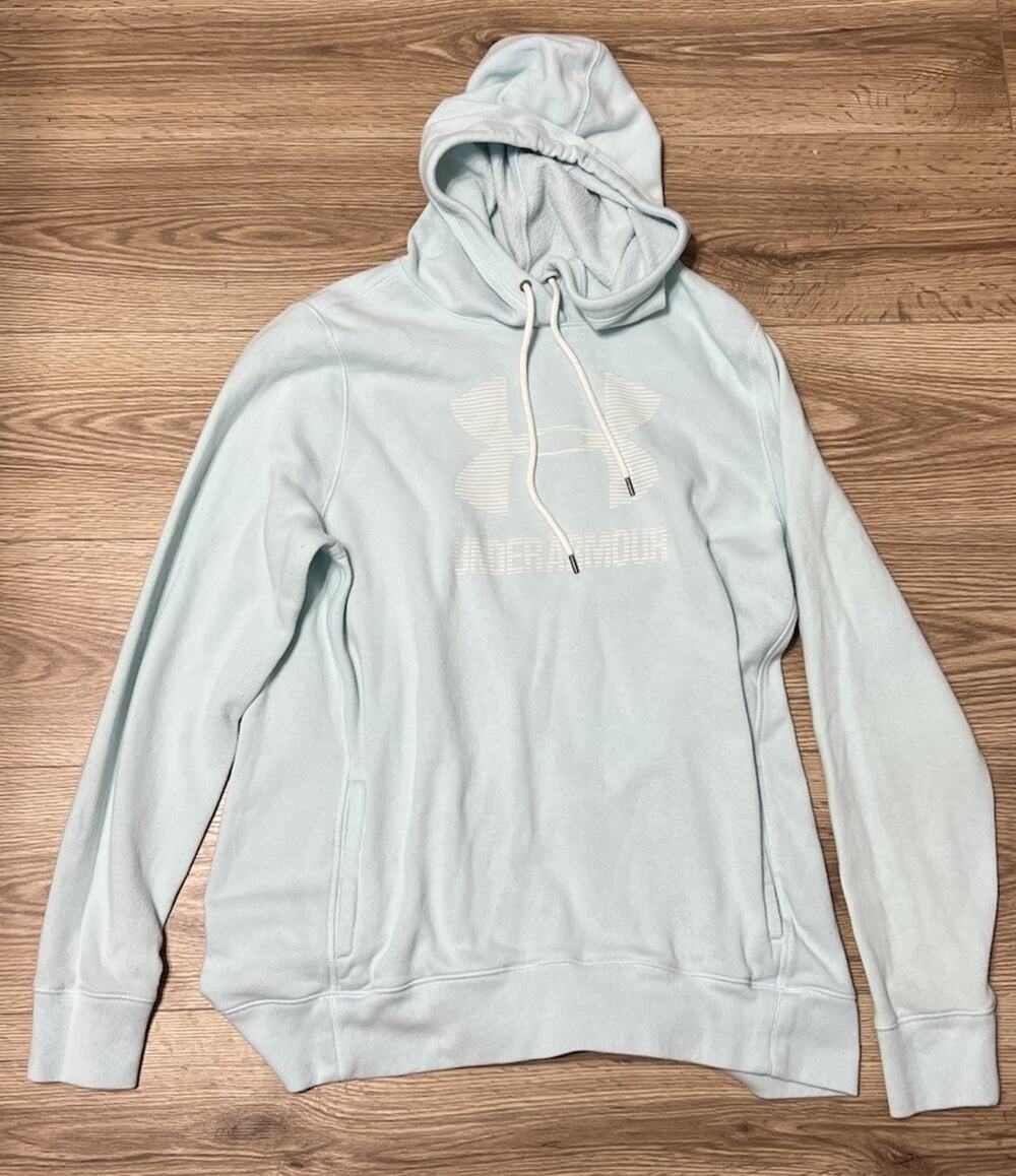 Under Armour Women’s Light Blue Teal Athletic Sweatshirt Size XL (A51)